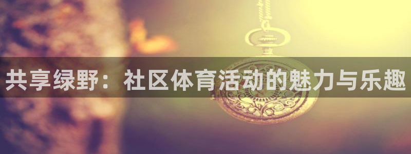 共享绿野：社区体育活动的魅力与乐趣