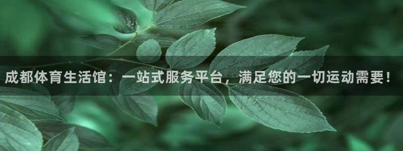 成都体育生活馆：一站式服务平台，满足您的一切运动需要！