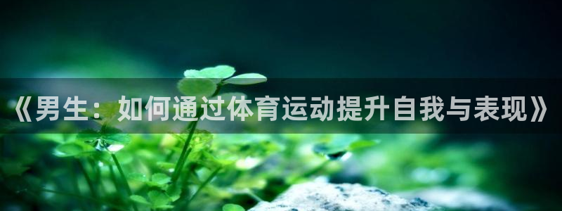 《男生：如何通过体育运动提升自我与表现》